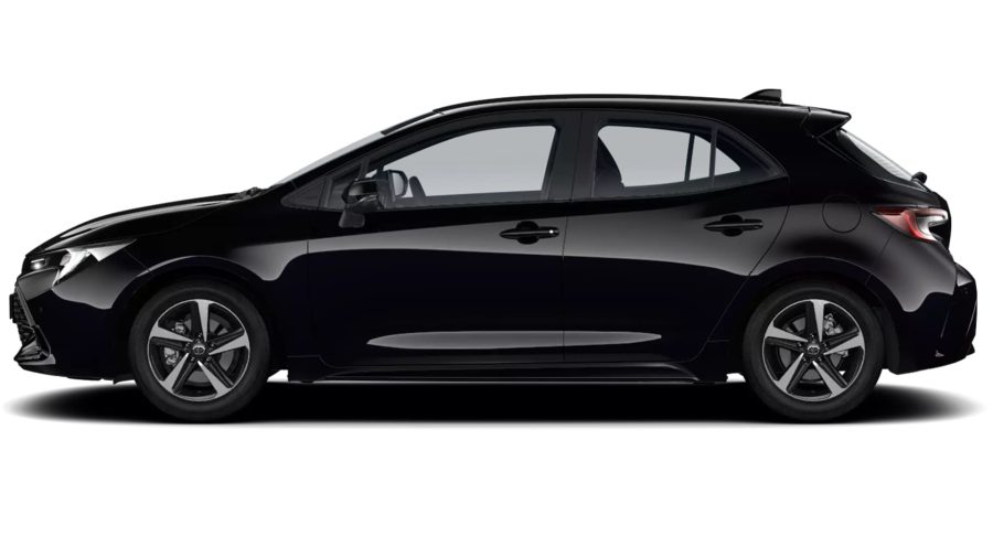 Renting Toyota CorollaHybrid 140 e-CVT 5P Active Negro Azabache Sin Entrada