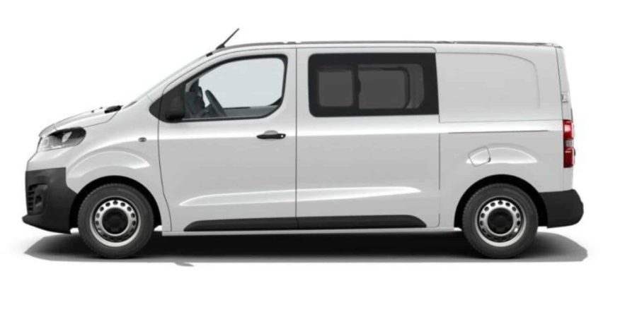 Renting Opel VivaroDoble Cabina Plegable 1.5 BlueHDi 120 Kaolin White Sin Entrada