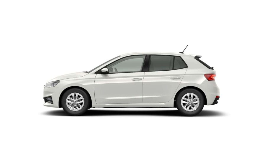 Renting Skoda Fabia1.0 MPI Selection Azul, Blanco Sin Entrada