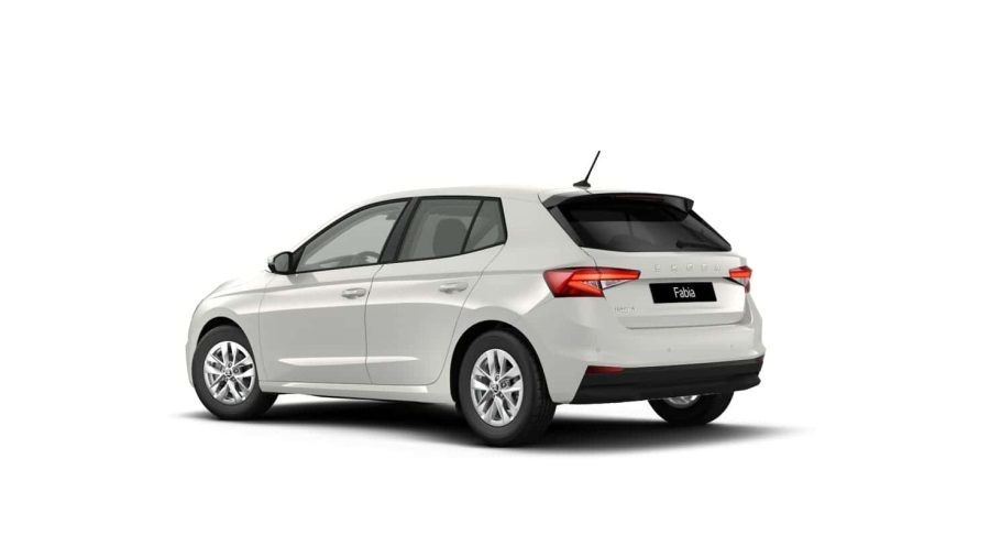 Renting Skoda Fabia1.0 MPI Selection Azul, Blanco Sin Entrada