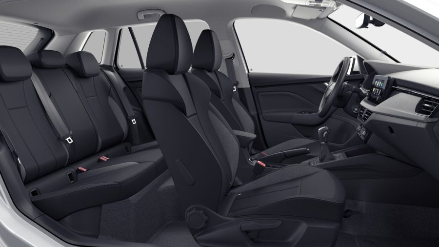 Renting Skoda Kamiq1.5 TSI DSG Selection Blanco Luna, Plata Brillante, Gris Graphite Sin Entrada